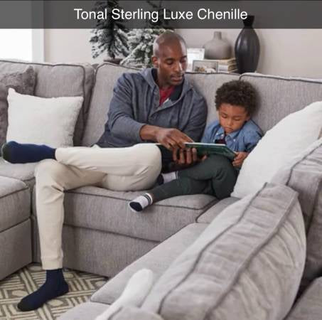 Covers: Tonal sterling luxe chenille