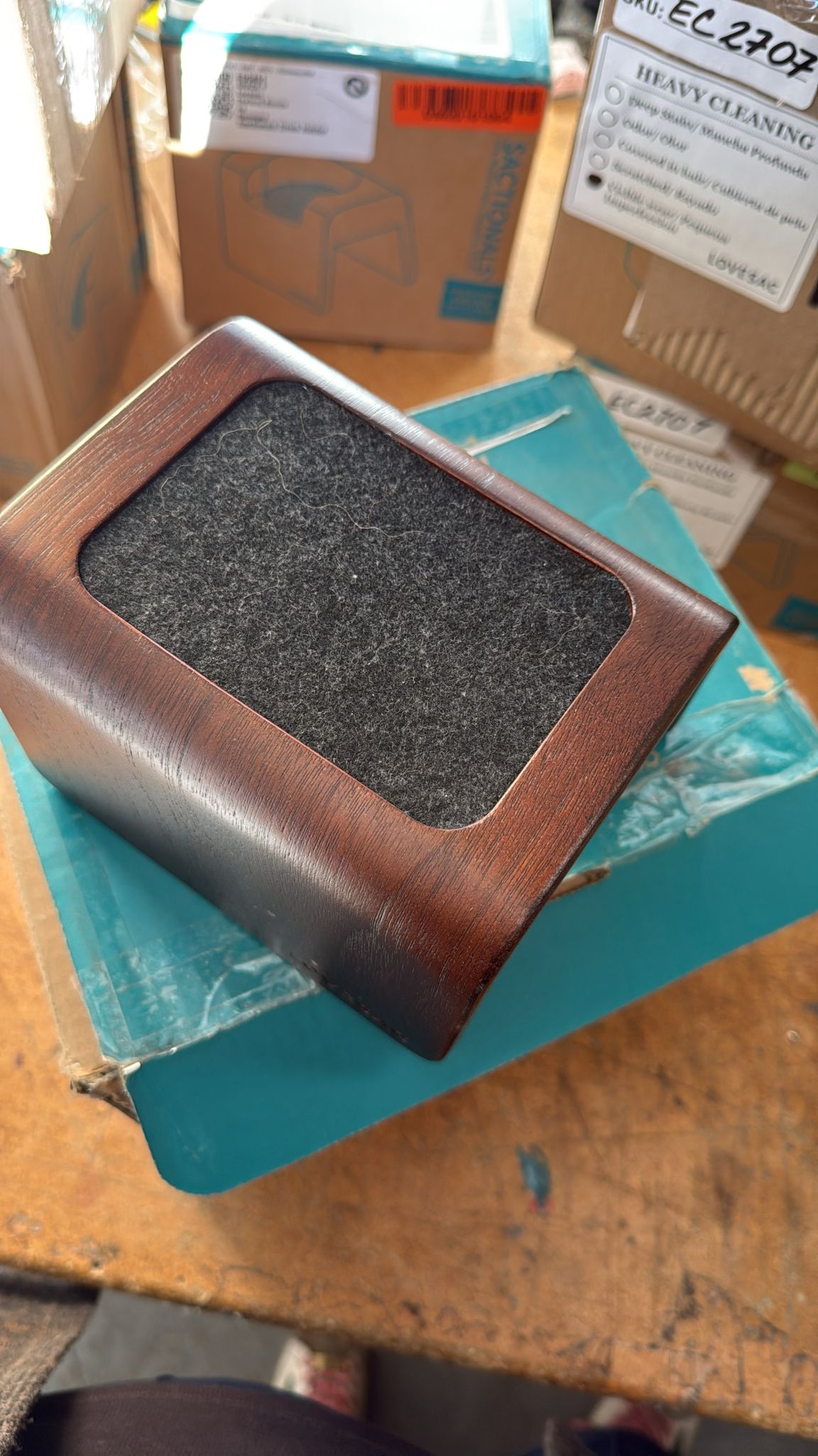 EC2707 Sactionals Angled Side Coasters: Dark Brown