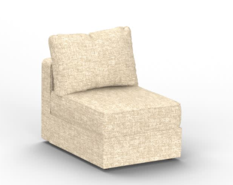 HJ5898 Deep Seat Cover Set: Taupe Padded Velvet