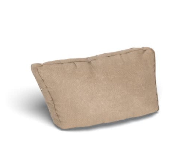 HN6614 Angled Side Pillow Cover: Taupe Combed Chenille