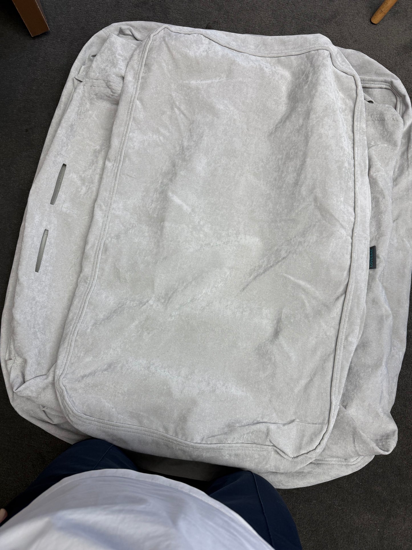 Floor Model Storage Seat Cover Sky Grey