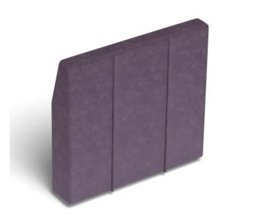 HM5097 Deep Angled Side Cover: Amethyst Corded Velvet