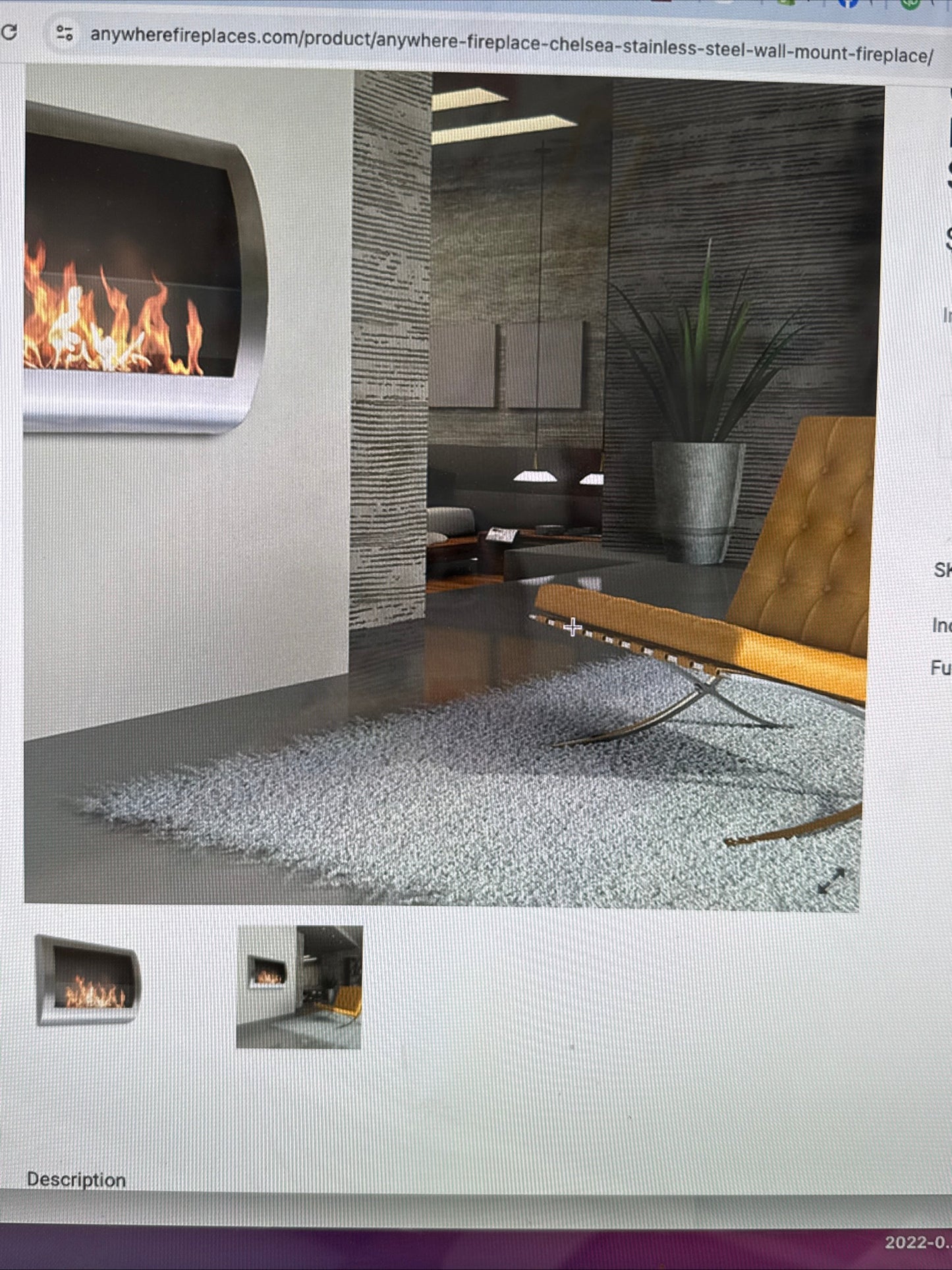 Chelsea Indoor Wall Mounted
Fireplace