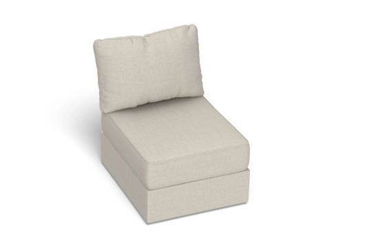 HJ3507 Deep Seat Cover Set: Oyster Etched Chenille