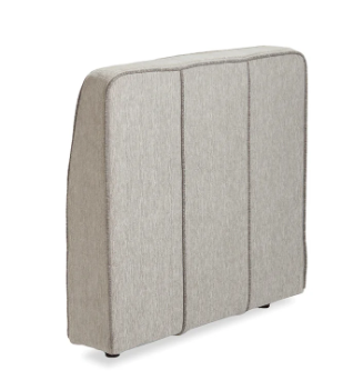HM6789	Deep Angled Side Cover: Tonal Sterling Luxe Chenille