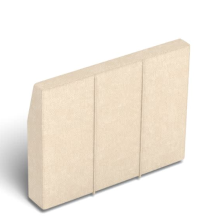 HM6910	Angled Side Cover: Tan Combed Chenille