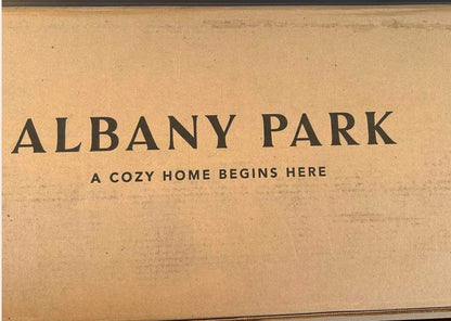 Albany Park Kova Box Cussjoin Sofa 86" + Ottoman