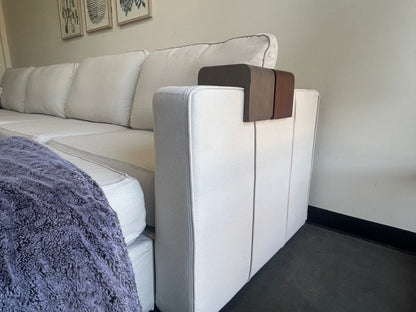 Coastal White Brushed Weave Sectional