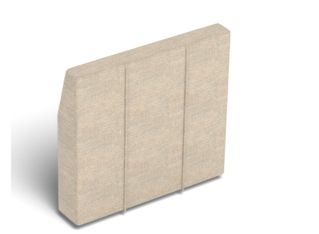HM3955	Deep Angled Side Cover: Beachwood Rained Chenille