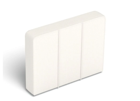 HE1436	Side Cover: Coastal White Brushed Weave