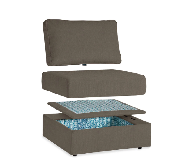 HG9370 Storage Seat Cover Set: Taupe Combed Chenille