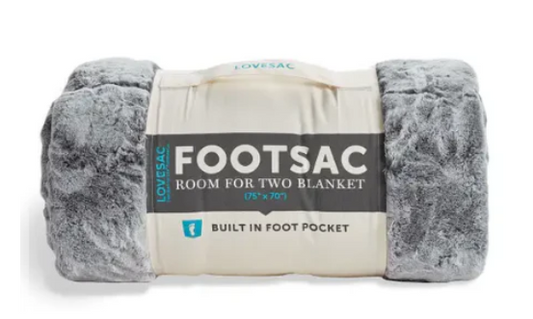JC3254	Room for Two Footsac Blanket: Charcoal Wombat Phur