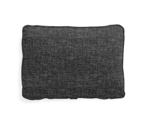 HB1985 	Deep Back Pillow Cover: Carbon Crossweave