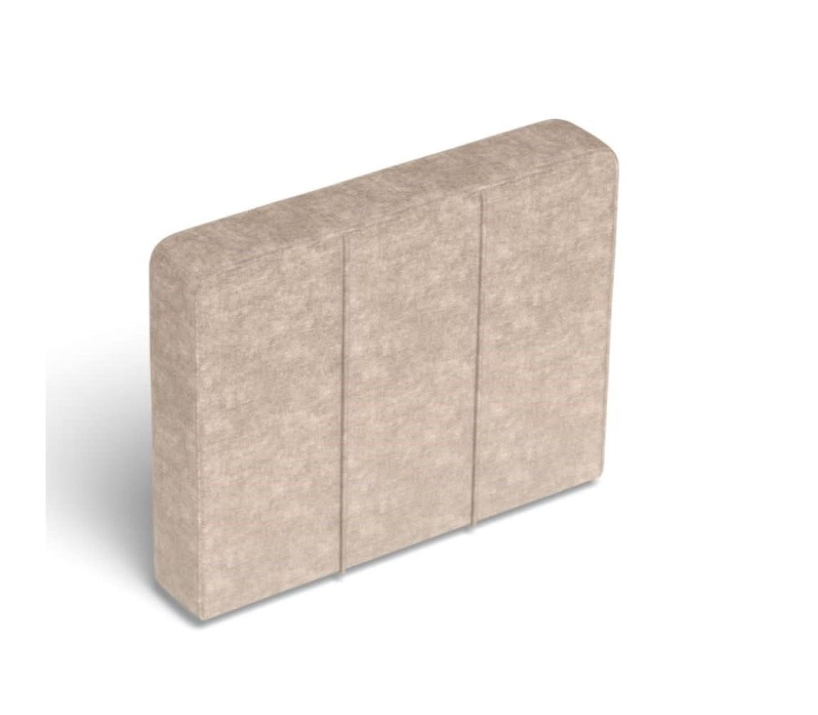HE3171 Side Cover: Taupe Padded Velvet