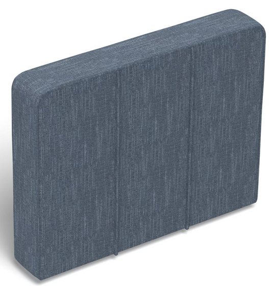 HE1619	Side Cover: Vintage Blue Rained Chenille
