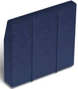 HM1312	Deep Angled Side Cover: Midnight Navy Corded Velvet