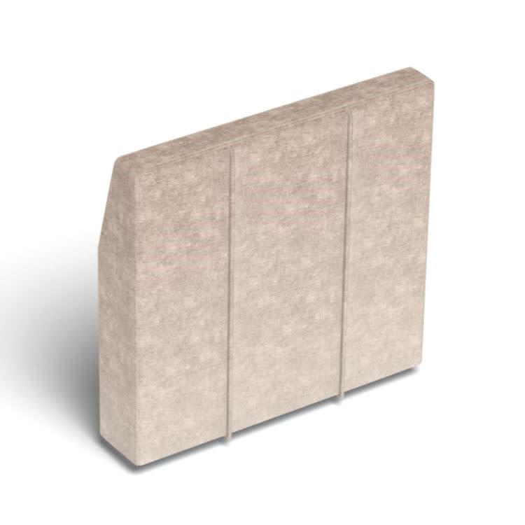HM6777	Deep Angled Side Cover: Venetian Taupe Corded Velvet