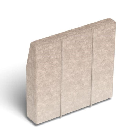HM6777	Deep Angled Side Cover: Venetian Taupe Corded Velvet