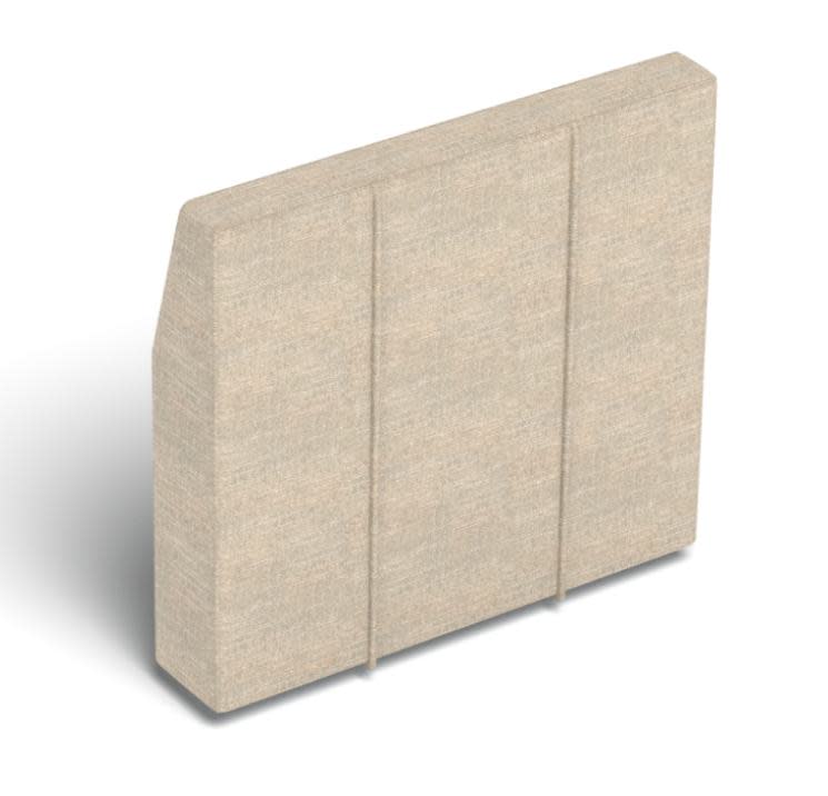 HM6729	Angled Side Cover: Beachwood Rained Chenille