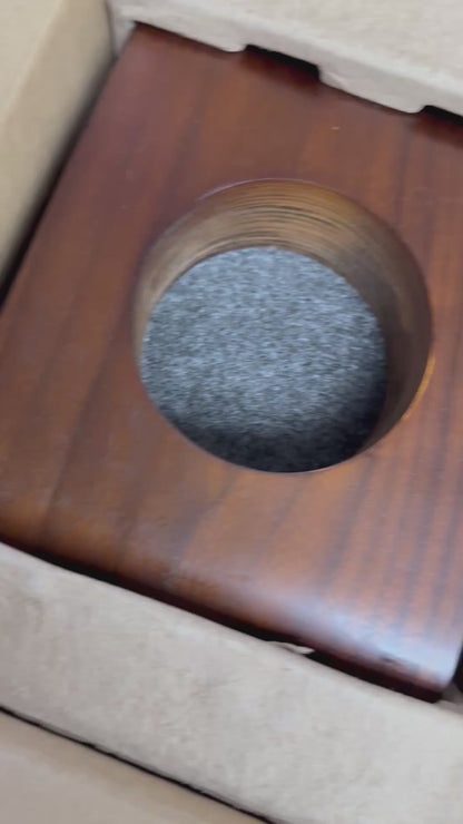 ED7184: Drink Holder: Dark Walnut.