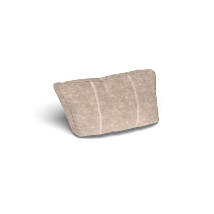 HN6614	 Angled Side Pillow Cover: Taupe Combed Chenille